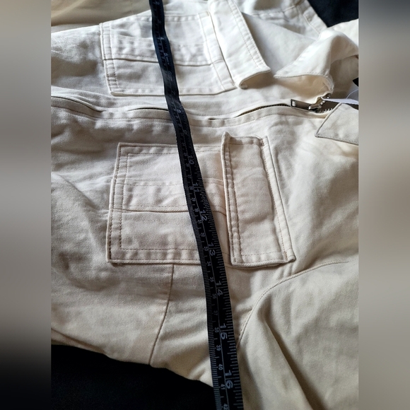 NWT Denim boiler suit In Off-White/ Cream - Picture 6 of 14